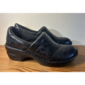 B.O.C. Black Platform Mule Slides Shoes Women's Size 7